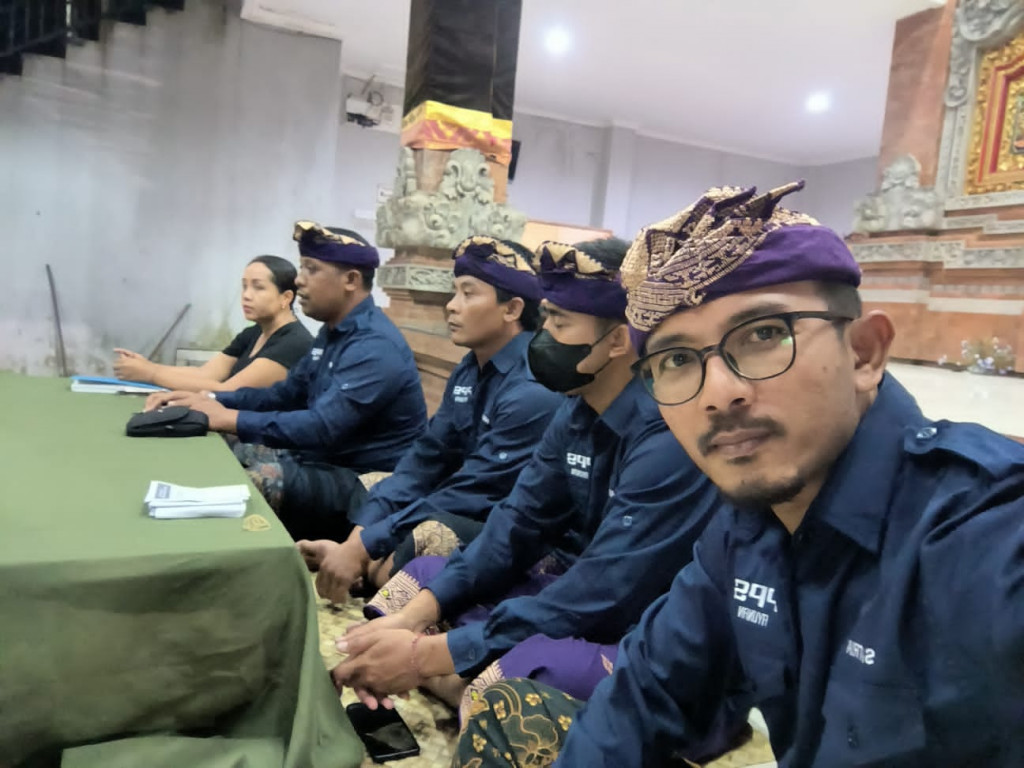 Sosialisasi Pemilihan Umum Tahun 2024 yang diselenggarakan oleh Panitia Pemungutan Suara (PPS) Desa Ayunan .